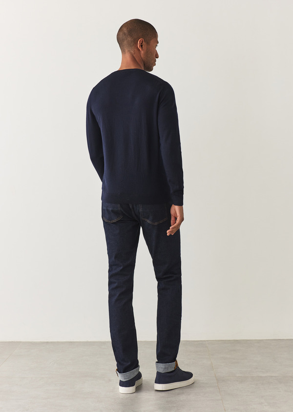Jean skinny en coton stretch bleu brut - Father and Sons 57726