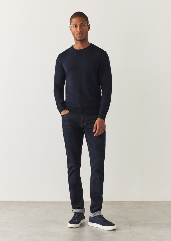 Jean skinny en coton stretch bleu brut - Father and Sons 57725