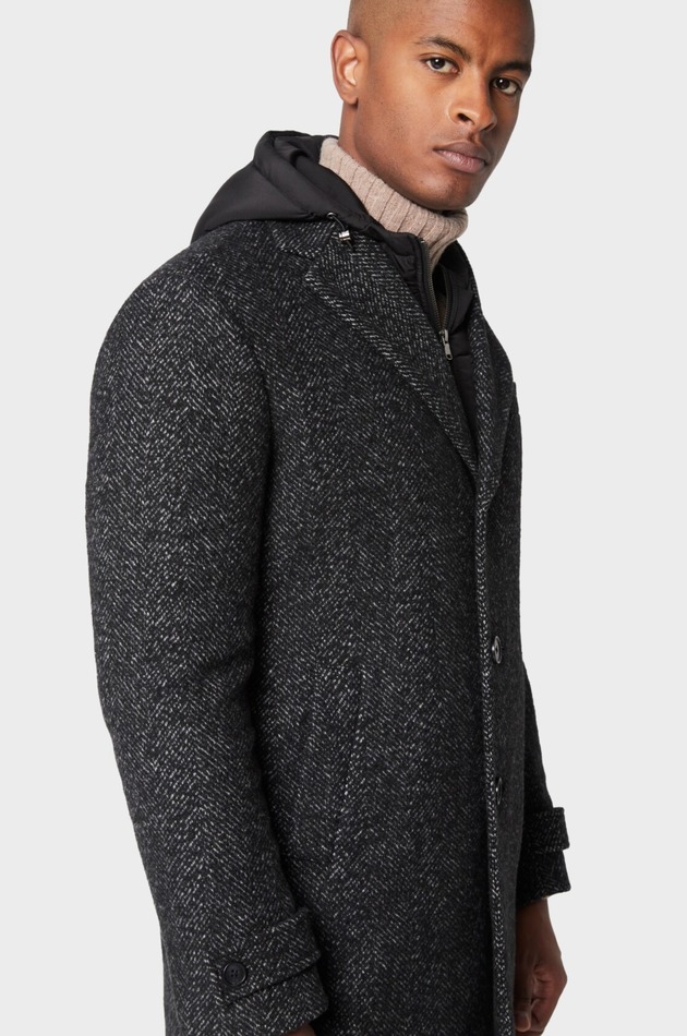manteau gris anthracite