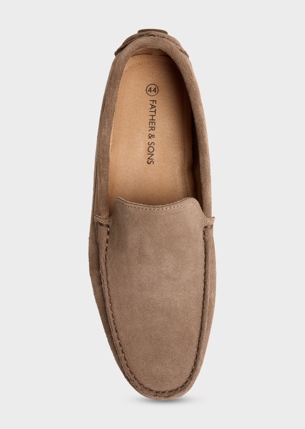 Mocassins en daim taupe - Father and Sons 54575