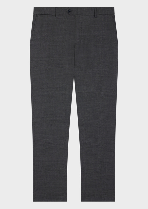 Pantalon coordonnable Regular en laine grise Prince de Galles - Father and Sons 64670