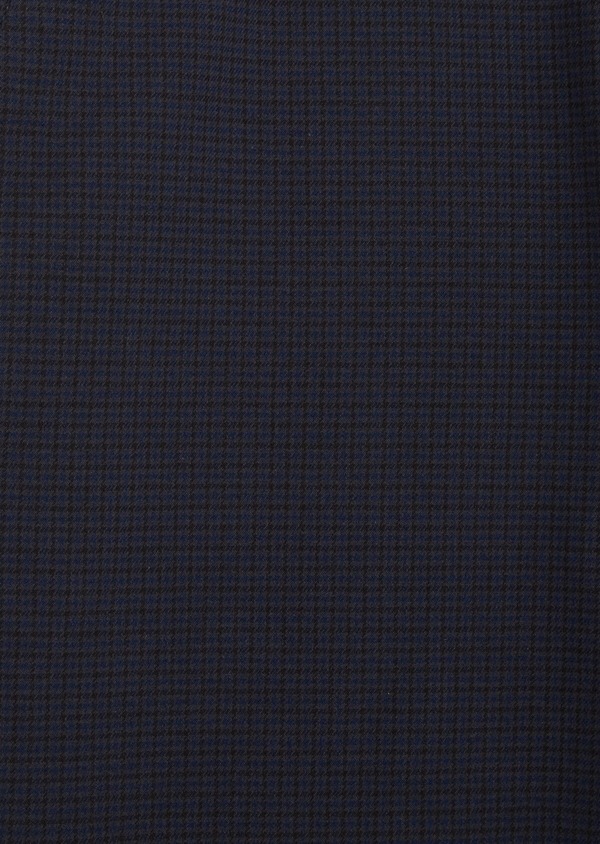 Chino slack skinny en coton stretch bleu à carreaux - Father and Sons 47528
