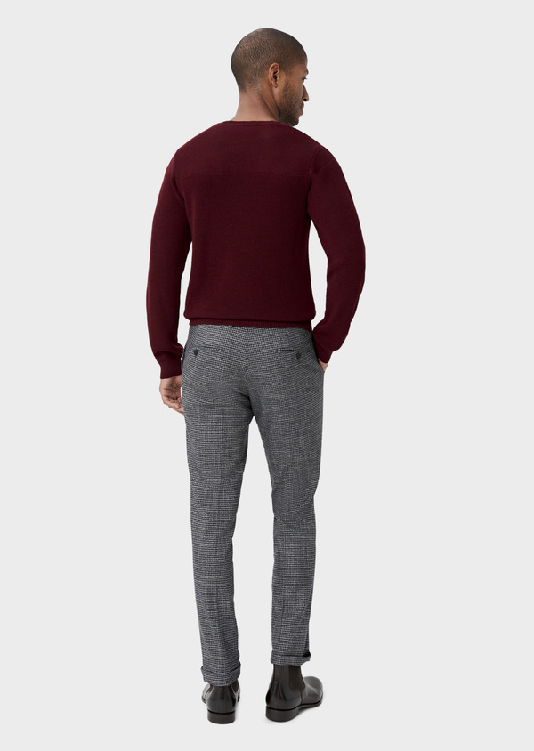 Pantalon coordonnable slim gris à carreaux - Father and Sons 47668