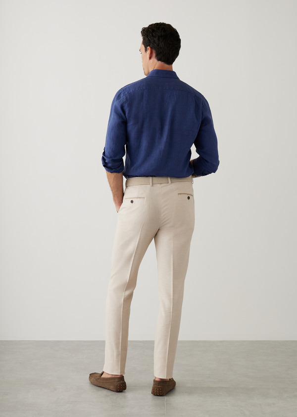 Pantalon coordonnable slim uni beige - Father and Sons 48049
