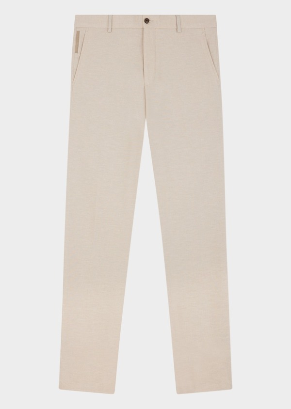 Pantalon coordonnable slim uni beige - Father and Sons 63557