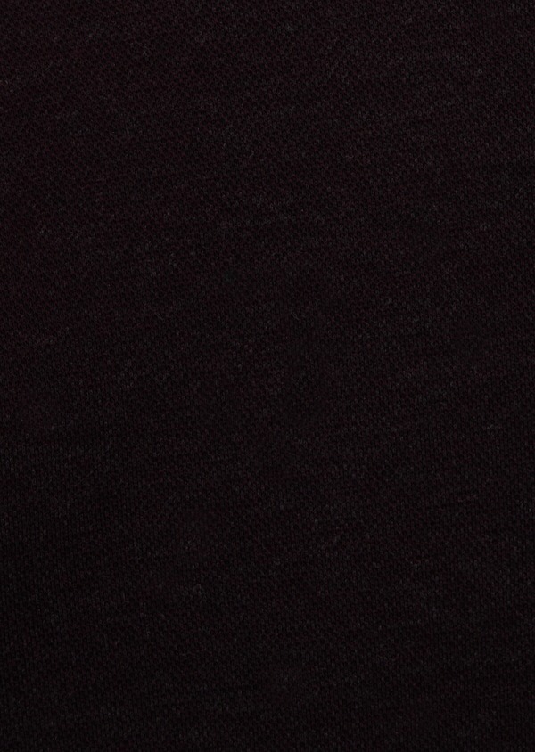 Polo manches longues Slim en coton uni rouge foncé - Father and Sons 46865