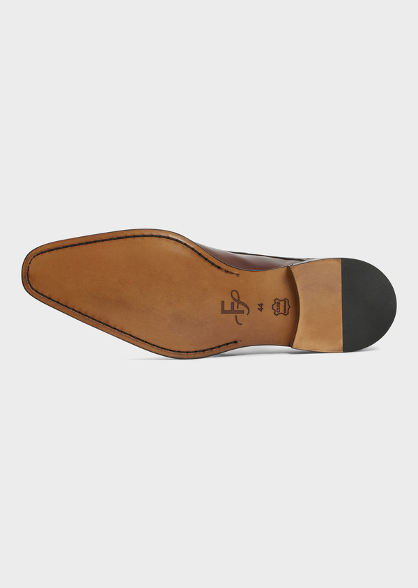 Derbies en cuir lisse marron - Father and Sons 52241
