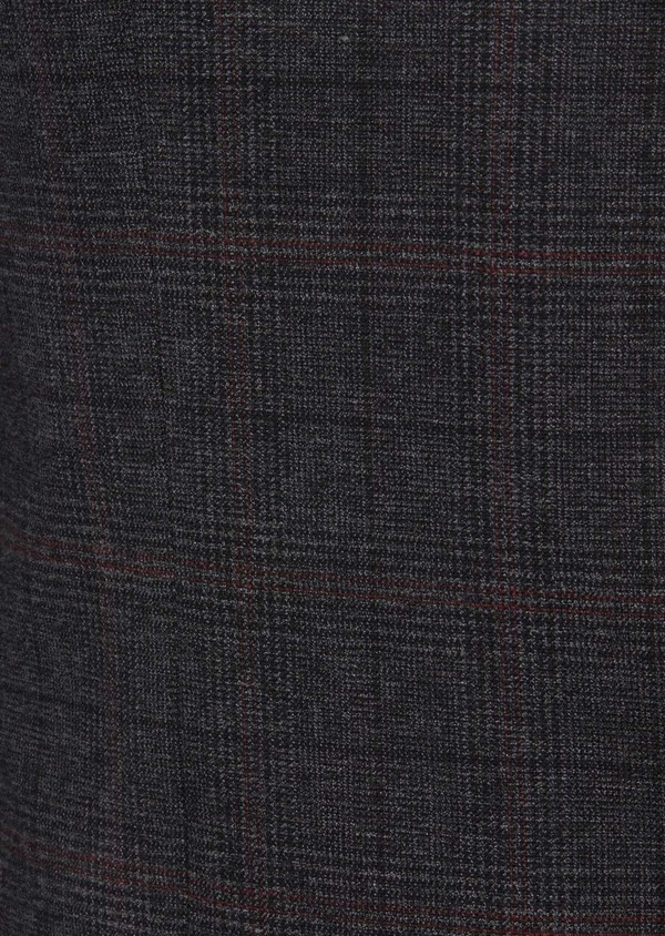 Veste coordonnable regular en popeline de coton mélangé gris Prince de Galles - Father and Sons 46566